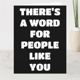 BIRTHDAY WONDERFUL PERSON COMPLIMENT BIG KAART