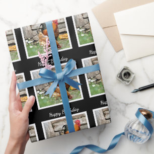 Birthday Wrapping Paper / Barnyard Chickens Cadeaupapier