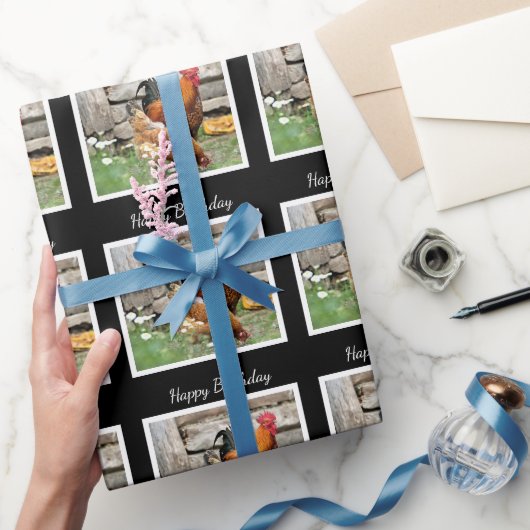 Birthday Wrapping Paper / Barnyard Chickens Cadeaupapier (Geschenken)