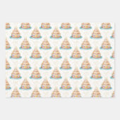 Birthday Wrapping Paper Cake and Rainbows Set van  (Voorkant)