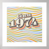 Birthday Year - Circa 1974 Poster (Voorkant)