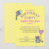 Birthday Yellow voor kinderen Kaart (Voorkant / Achterkant)