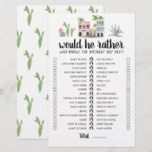 Birthday Zou hij het meest bewerkbare spel (Voorkant / Achterkant)