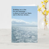 Birthdays is een tijd... kaart (Gele Bloem)