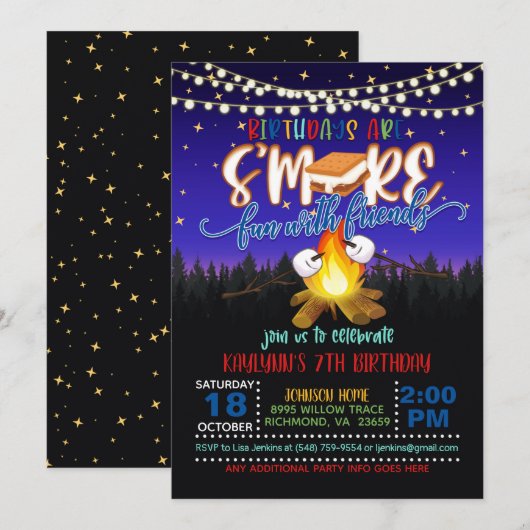 Birthdays is meer gefrustreerd met de uitnodiging  (Voorkant / Achterkant)