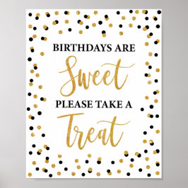 Birthdays is niet op de hoogte. Neem een Treat Sig Poster