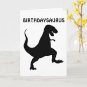 BIRTHDAYSAURUS DINO ANNIVERSAIRE CARTES DINOSAUR (Fleur jaune)
