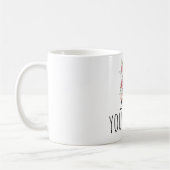 BirthFlower Monogram Letter Name Mug Koffiemok (Links)
