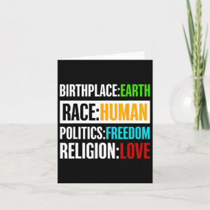 Birthplace Earth Race Human Politics Freedom Love Kaart