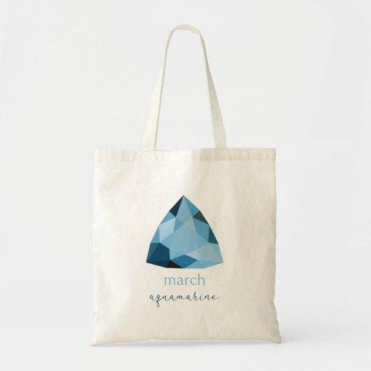 Birthstone Aquamarine Tote Bag (Voorkant)