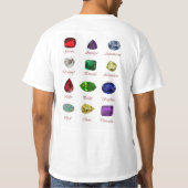 Birthstone Chart Diamond April T-Shirt (Achterkant)