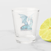 Birthstone Dragon: Aquamarine Shot Glas (Achterkant)