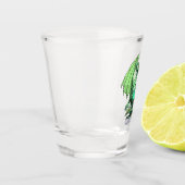 Birthstone Dragon: Emerald Shot Glas (Links)