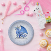 Birthstone Dragon: Sapphire Papieren Bordje (Feest)