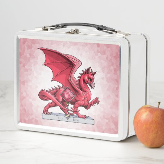 Birthstone Dragon van juli: Ruby (In situ)