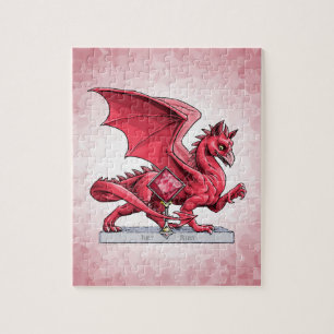 Birthstone Dragon van juli: Ruby Legpuzzel