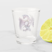 Birthstone Dragon van oktober: Opal Shot Glas (Achterkant)