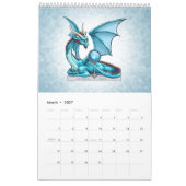 Birthstone Dragons Fantasy Art Kalender (Mar 2027)
