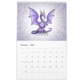 Birthstone Dragons Fantasy Art Kalender (Feb 2027)