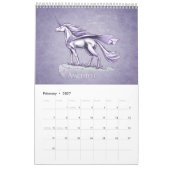 Birthstone Unicorns Fantasy Art Kalender (Feb 2027)