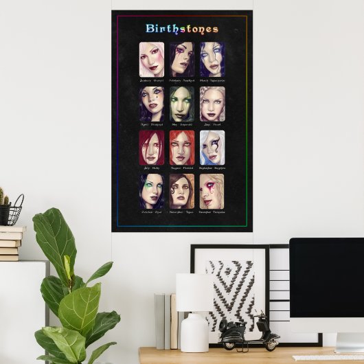 Birthstones Poster (Bureau à domicile)