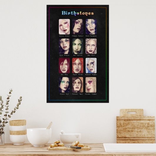 Birthstones Poster (Cuisine)