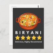 biryani lover T-Shirt Briefkaart (Voorkant / Achterkant)