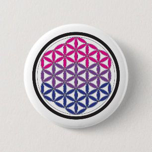 bisacrale geometrie ronde button 5,7 cm