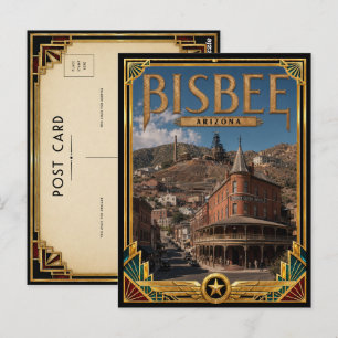 Bisbee Arizona Vintage Art Deco Gouden Tijdperk Briefkaart