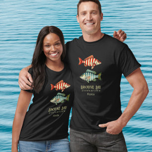 Biscayne Bay Florida nautische vis T-shirt