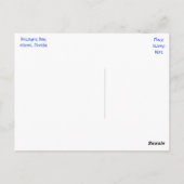 Biscayne Bay Miami Beach Florida Travel Briefkaart (Achterkant)