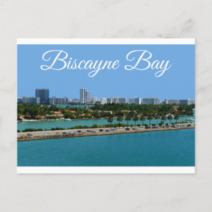 Biscayne Bay Miami Beach Floride Carte postale Voy