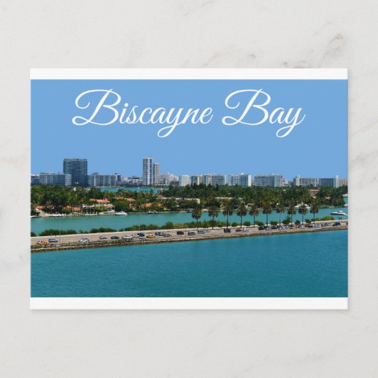 Biscayne Bay Miami Beach Floride Carte postale Voy (Devant)