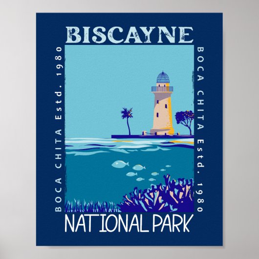 Biscayne National Park Boca Chita Key Poster (Voorkant)