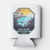 Biscayne National Park Florida Emblem Blikjeskoeler (Achterkant)