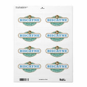 Biscayne National Park Florida Etiket (Full Sheet)