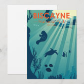 Biscayne National Park Florida Underwater Maritime Feestdagenkaart (Voorkant / Achterkant)