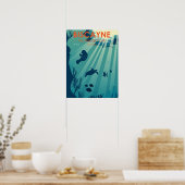 Biscayne National Park Florida Underwater Maritime Poster (Keuken)