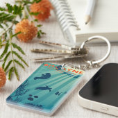 Biscayne National Park Florida Underwater Maritime Sleutelhanger (Voorkant Rechts)