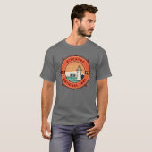 Biscayne National Park Retro Compass Emblem T-shirt (Voorkant volledig)