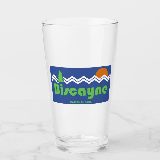 Biscayne National Park Retro Glas (Voorkant)