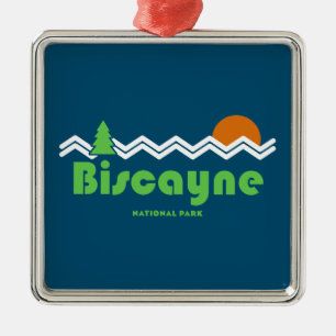 Biscayne National Park Retro Metalen Ornament