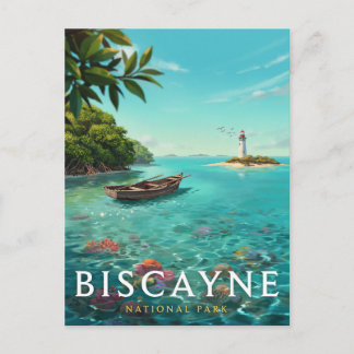 Biscayne National Park Tropische Lagune Kunst Briefkaart