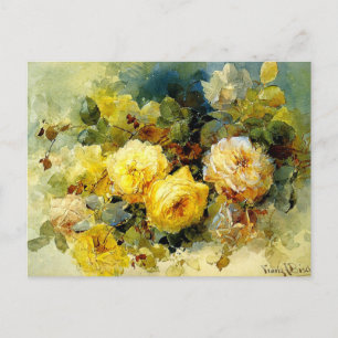 Bischoff - Rozen (geel) Briefkaart