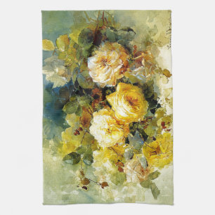 Bischoff - Rozen (geel) Theedoek