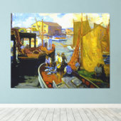 Bischoff - San Pedro Harbour Canvas Afdruk (Insitu (Houten vloer))
