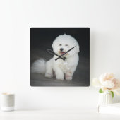 Bischon Frise Wall klok (Huis)