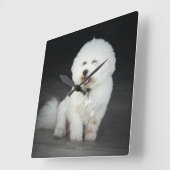 Bischon Frise Wall klok (Hoek)