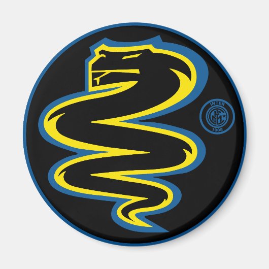 Biscione Inter - zwarte magneet (Voorkant)