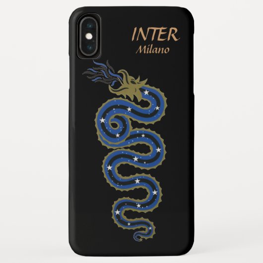 Biscione Nerazzurro, coque iphone (noir) (Dos)